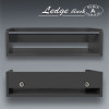 Навісна полиця з ламінованої ДСП "Ledge Graphite" з обмежувачем