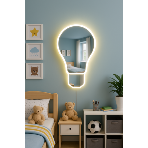 Дзеркало фігурне «Лампа» з LED-підсвічуванням